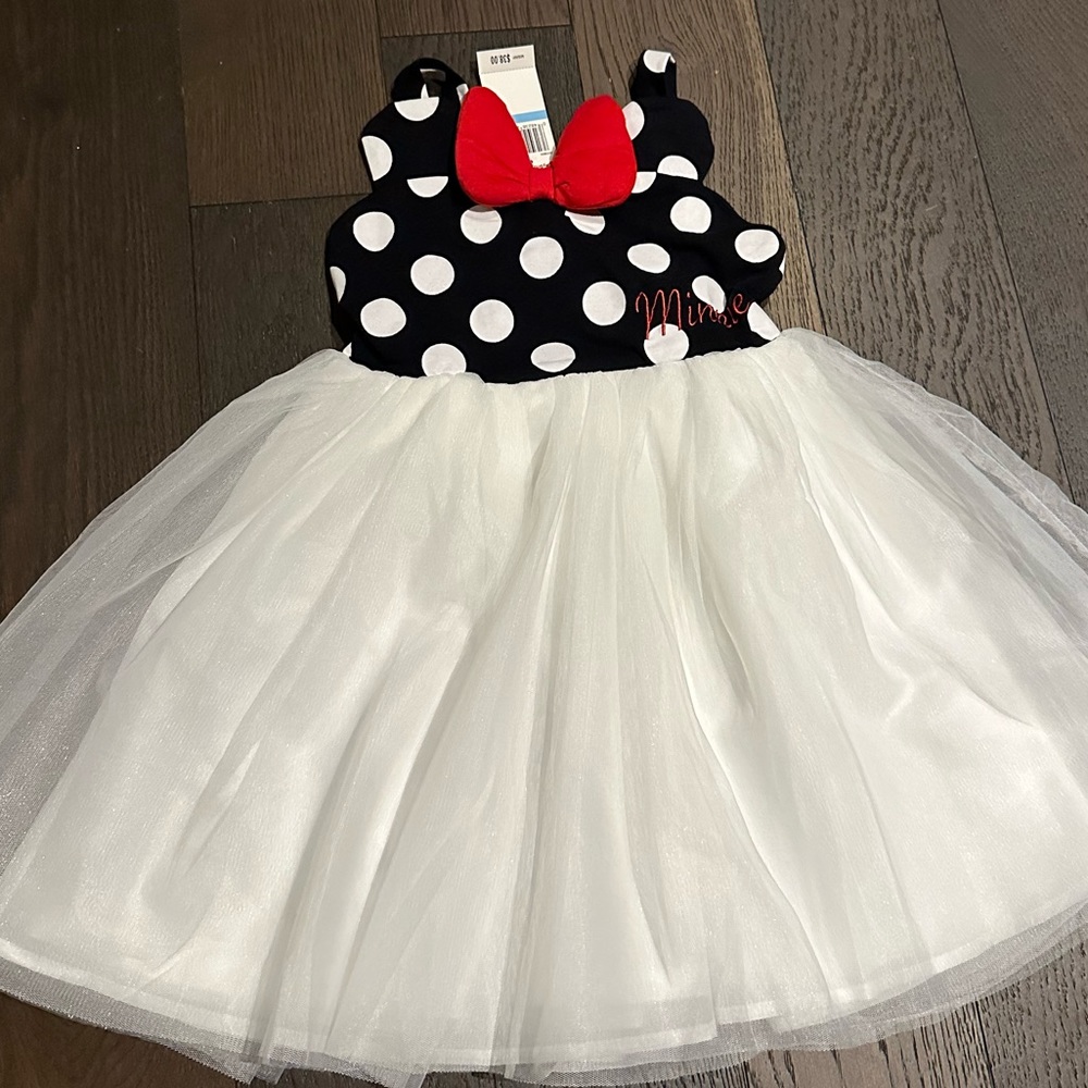 New with tags Minnie Mouse tulle dress, size 5
